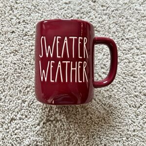 Rae Dunn Maroon Sweater Weather Mug